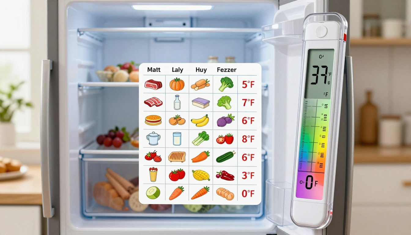 Freezer and fridge temperature chart: safe ranges and quick fixes