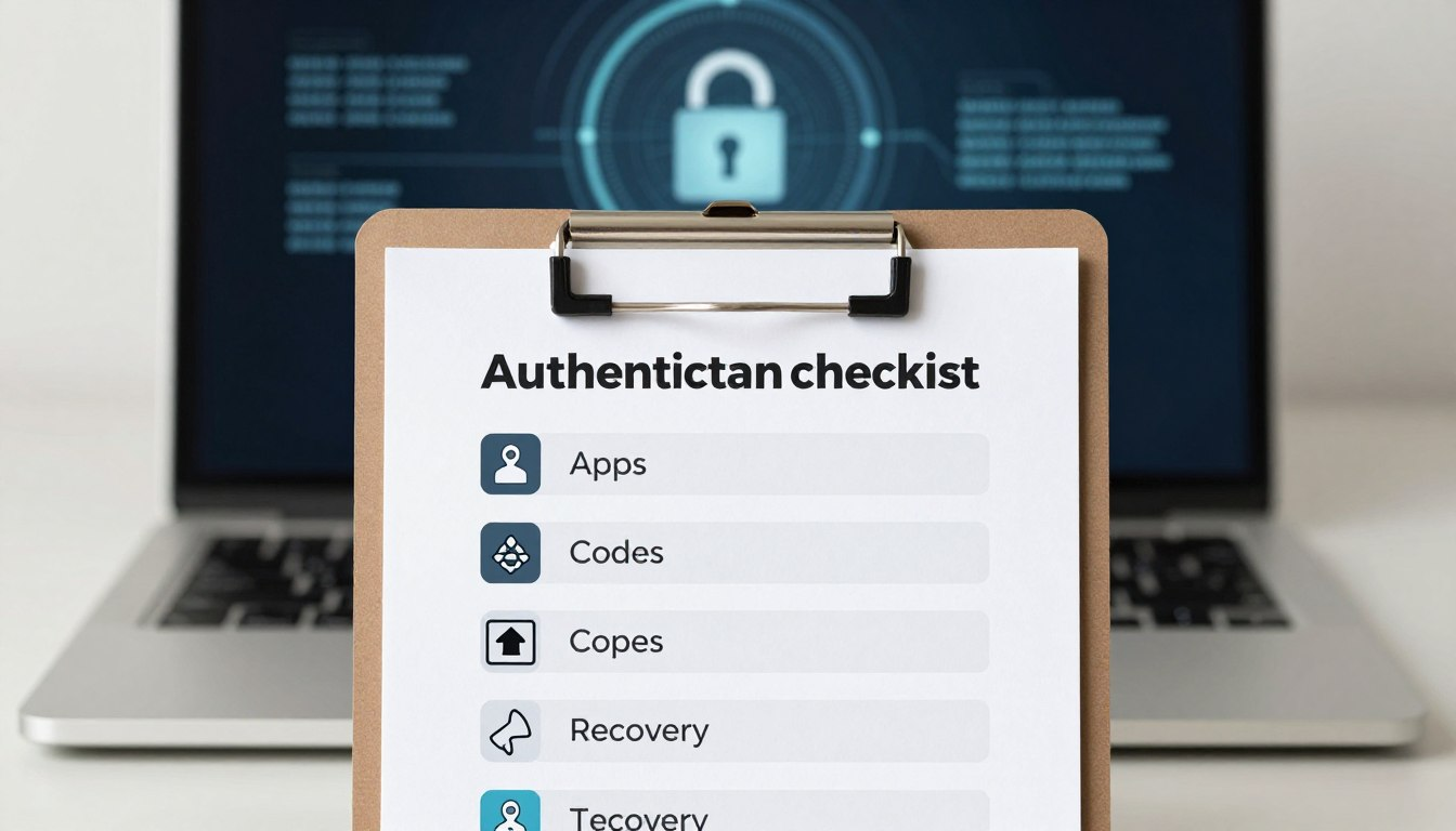Two-factor authentication checklist: apps, codes, and recovery step